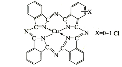 顏料藍15:1分子結(jié)構(gòu)圖